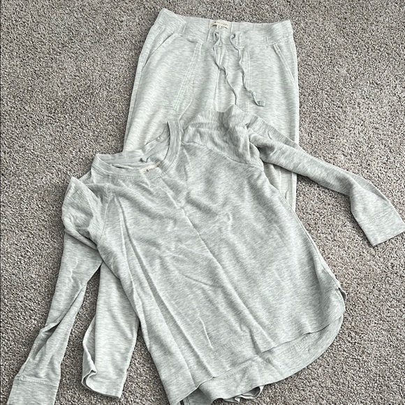 Lou & Grey Gray Track Pants and Top Set - Picture 1 of 4